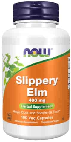 NOW FOODS Slippery Elm 400mg, 100vcaps. - Wiąz czerwony