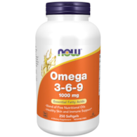 NOW FOODS Omega 3-6-9 1000mg, 250sgels.