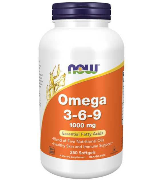 NOW FOODS Omega 3-6-9 1000mg, 250sgels.