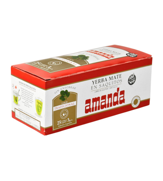 Yerba Mate AMANDA klasyczna fix 25*3g (saszetki bez koperty)