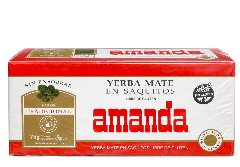 Yerba Mate AMANDA klasyczna fix 25*3g (saszetki bez koperty)