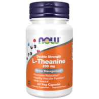 NOW FOODS L-Theanine + Inositol 200mg, 60kaps. - L-Teanina + Inozytol