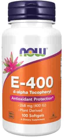 NOW FOODS Witamina E-400 naturalna, 100sgels.