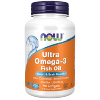 NOW FOODS Ultra Omega-3 500 EPA / 250 DHA, 90sgels.