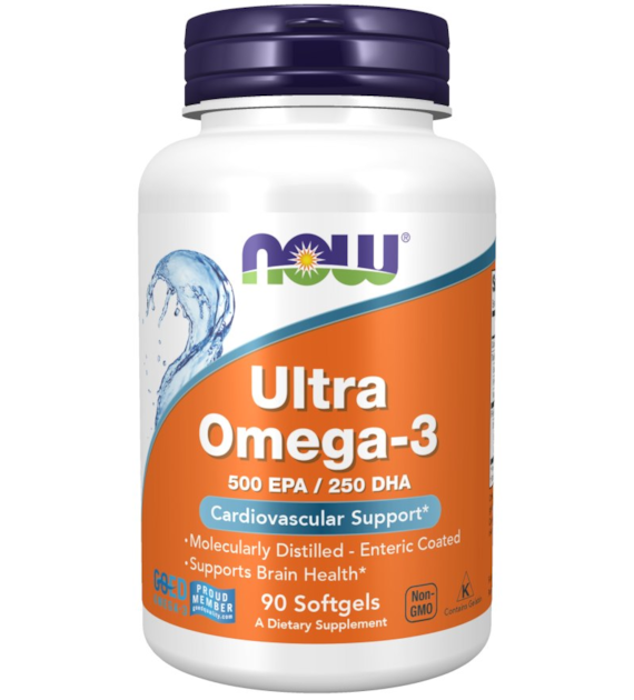 NOW FOODS Ultra Omega-3 500 EPA / 250 DHA, 90sgels.