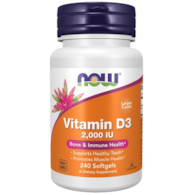 NOW FOODS Witamina D-3 2000 IU 240kaps.