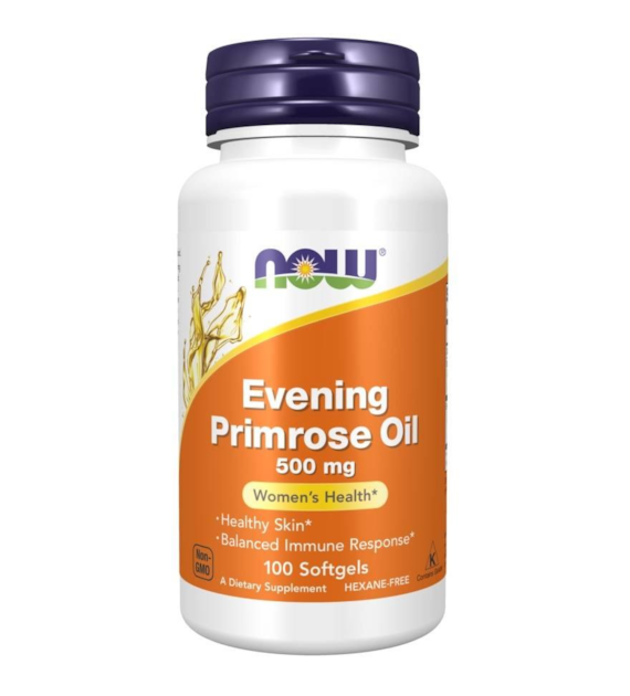 NOW FOODS Evening Primrose Oil 500mg, 100sgels. - Olej z wiesiołka