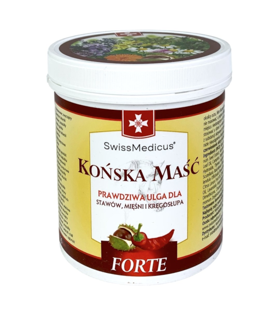 SWISSMEDICUS Końska maść rozgrzewająca FORTE 500ml