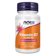 NOW FOODS Witamina D-3 2000 IU 120kaps.