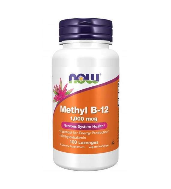 NOW FOODS Methyl B-12 1000mcg 100 tabl. do ssania - Metylokobalamina