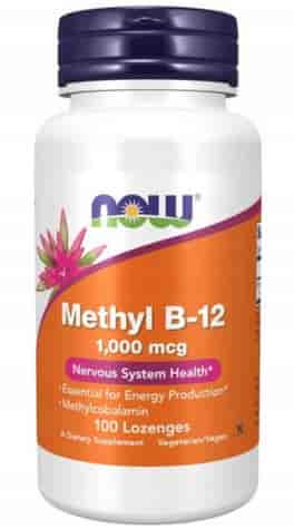 NOW FOODS Methyl B-12 1000mcg 100 tabl. do ssania - Metylokobalamina