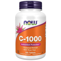 NOW FOODS Witamina C-1000 Sustained Release 100tabl. - Opóźnione uwalnianie