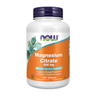 NOW FOODS Magnesium Citrate (200mg magnezu) 100 tabl. - Cytrynian magnezu