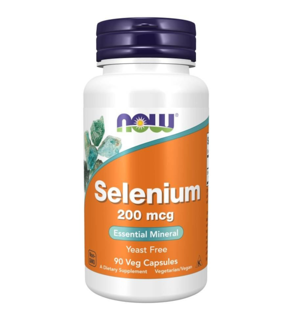 NOW FOODS Selenium 200mcg, 90vcaps.