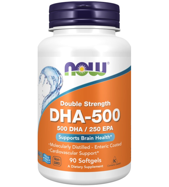 NOW FOODS DHA-500, 90sgels. (500 mg DHA / 250 mg EPA)