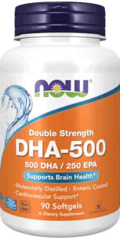 NOW FOODS DHA-500, 90sgels. (500 mg DHA / 250 mg EPA)