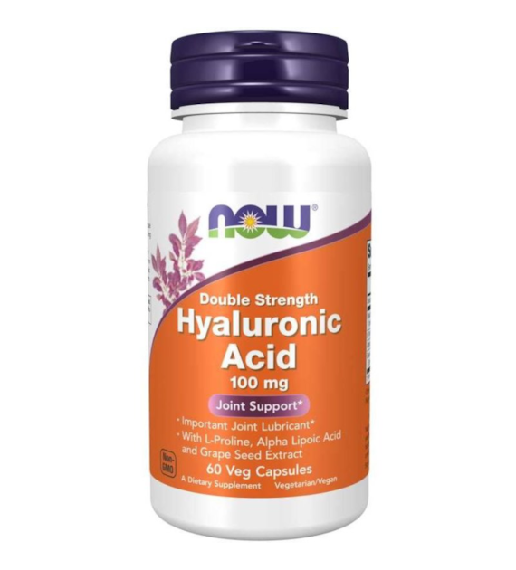 NOW FOODS Hyaluronic Acid 100mg, 60vcaps. - Kwas hialuronowy