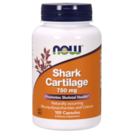 NOW FOODS Chrząstka rekina - Shark Cartilage 750mg, 100caps.