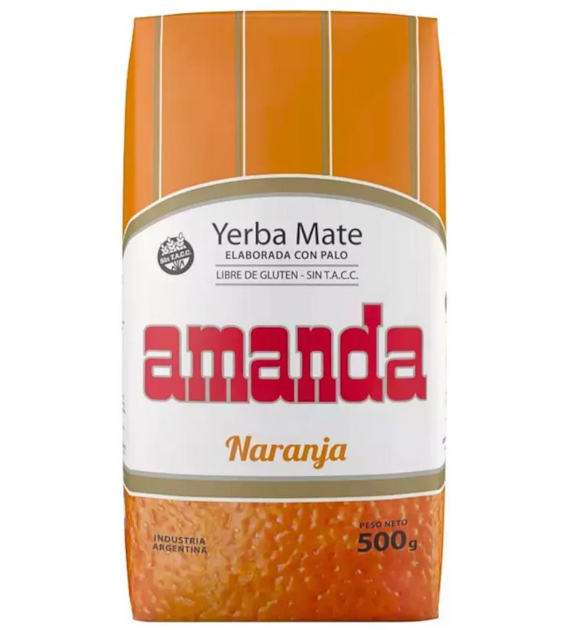 Yerba Mate AMANDA pomarańczowa 500g