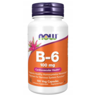 NOW FOODS Witamina B-6 100mg, 100 caps.