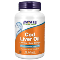 NOW FOODS Cod Liver Oil 1000mg, 90 sgels. - Tran z dorsza