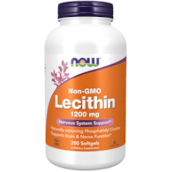 NOW FOODS Lecithin Non-GMO 1200mg, 200sgels. - lecytyna sojowa
