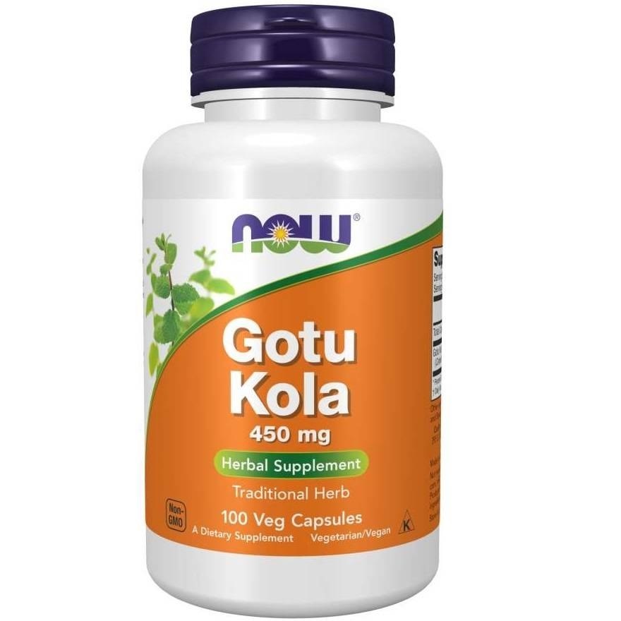NOW FOODS Gotu Kola 450mg, 100vcaps.