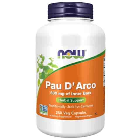 NOW FOODS Pau D'arco 500mg, 250vcaps.