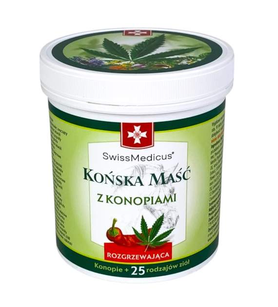 SWISSMEDICUS Końska maść z Konopiami rozgrzewająca 500ml
