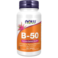 NOW FOODS Witamina B-50, 100vcaps. - Kompleks Witaminy B