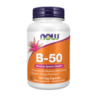NOW FOODS Witamina B-50, 100vcaps. - Kompleks Witaminy B