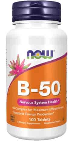 NOW FOODS Witamina B-50, 100vcaps. - Kompleks Witaminy B