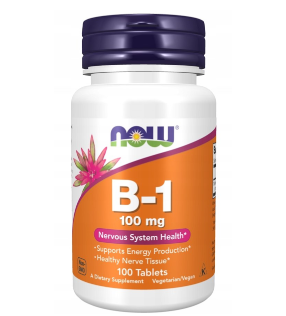 NOW FOODS Witamina B-1 100mg, 100 tabl.