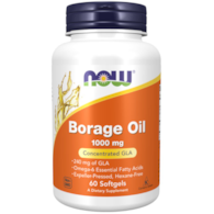 NOW FOODS Borage Oil 1000mg, 60 sgels. - Olej z nasion ogórecznika