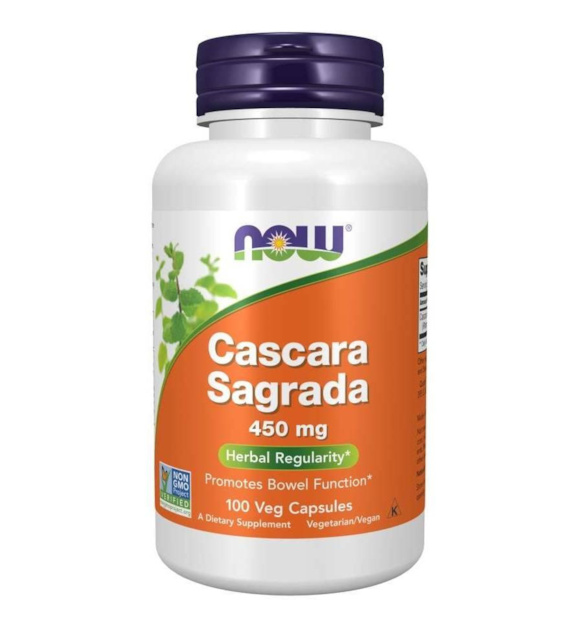 NOW FOODS Cascara Sagrada 450mg, 100vcaps.