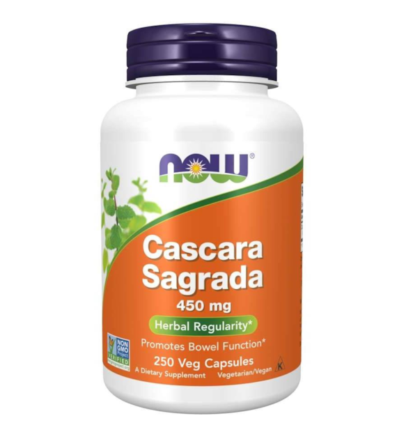 NOW FOODS Cascara Sagrada 450mg, 250vcaps.