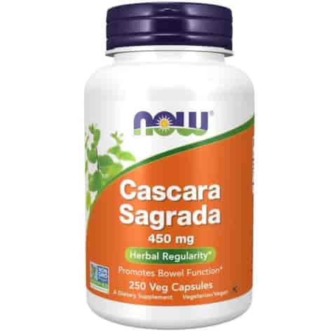 NOW FOODS Cascara Sagrada 450mg, 250vcaps.