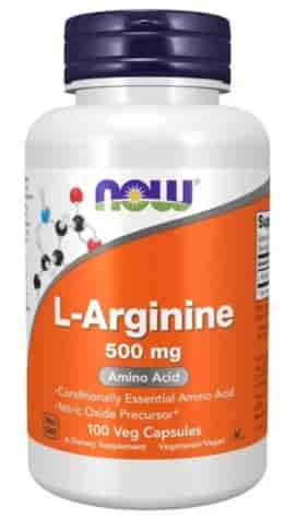 NOW FOODS L-Arginine 500mg 100caps.