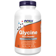 NOW FOODS Glycine pure powder 454g - Glicyna proszek