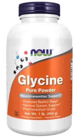 NOW FOODS Glycine pure powder 454g - Glicyna proszek