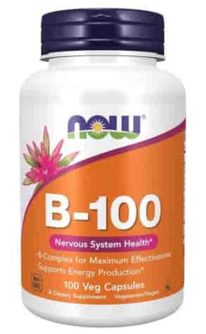 NOW FOODS Witamina B-100, 100vcaps. - Kompleks Witaminy B