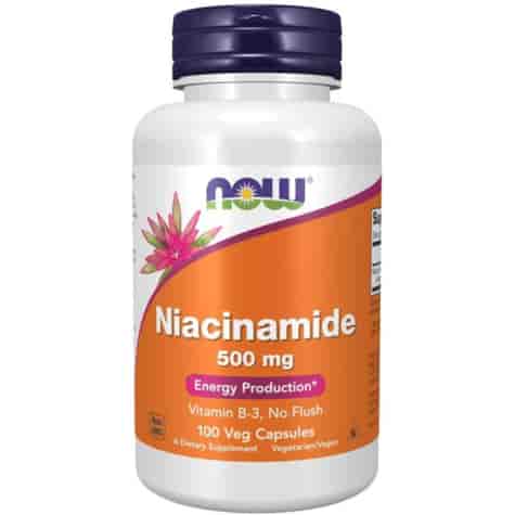 NOW FOODS Niacinamide 500mg, 100kaps. - Niacyna