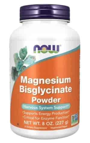 NOW FOODS Magnesium Bisglycinate powder 227g - diglicynian magnezu w proszku