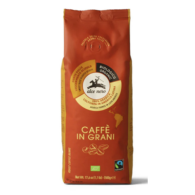 ALCE NERO Kawa 100% Arabica ziarnista FT BIO 500g