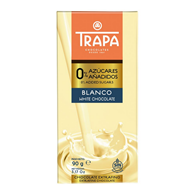 TRAPA Czekolada biała bez dodatku cukru bezglutenowa 90g