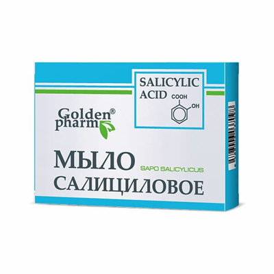 GOLDEN PHARM Mydło salicylowe w kostce 70g (Ukraina)