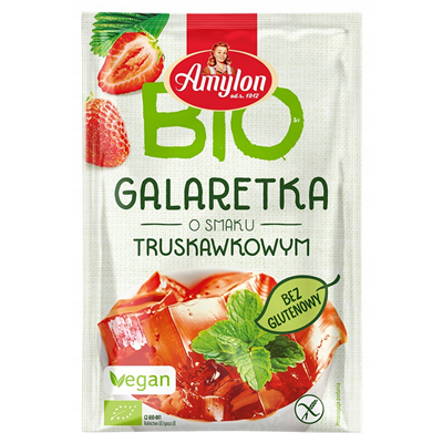 AMYLON Galaretka o smaku truskawkowym bezglutenowa BIO 40g