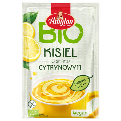 AMYLON Kisiel o smaku cytrynowym bezglutenowy BIO 30g