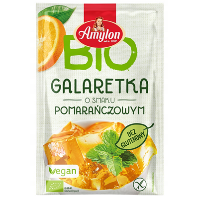 AMYLON Galaretka o smaku pomarańczowym bezglutenowa BIO 40g