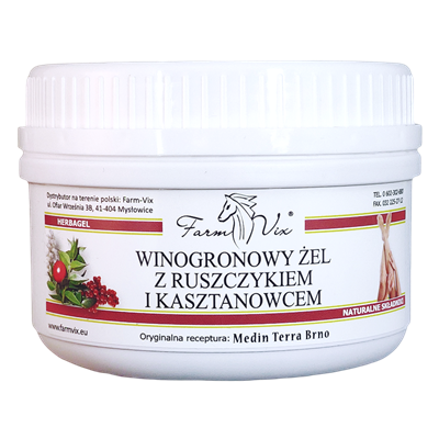 FarmVix Winogronowy żel z ruszczykiem i kasztanowcem 350g